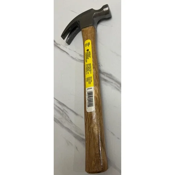 Stanley 10oz Wood Handle Curved Claw Hammer STHT51455 Forged Steel Smooth Face - Picture 6 of 7